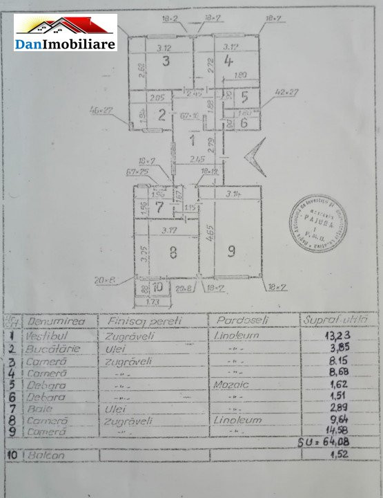 Apartament cu 4 camere în Victoriei-Titulescu